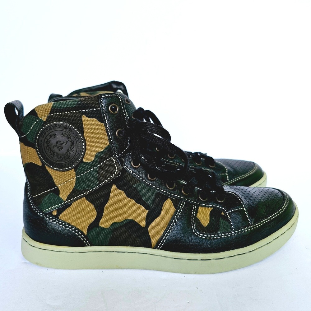 Creative Recreation Solano Black Camo High Top Sneakers CR17530 Mens 7.5